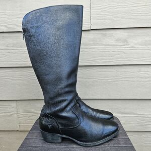 Born Bitsy Boots Black Leather Tall Riding Equestrian Thick Riding Women Size 12